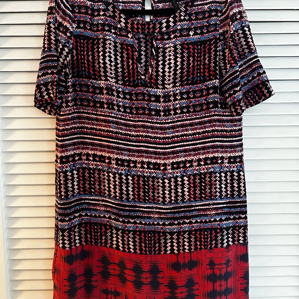 BCBGMaxAzria Multicolor Geometric Andie Sheath Dress